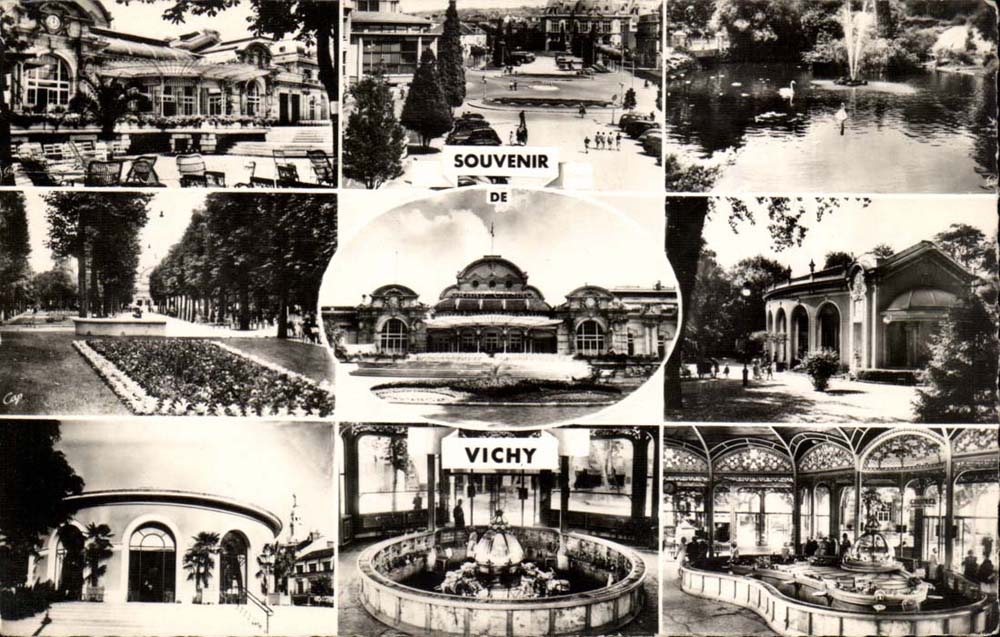 Vichy CPA Souvenir de Vichy
