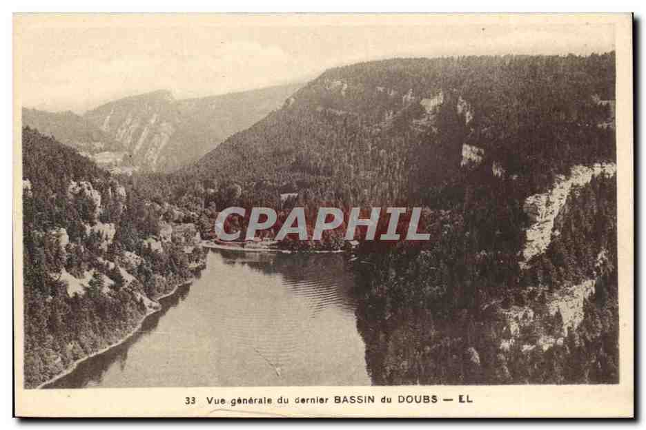 CPA Vue generale du dernier bassin du doubs