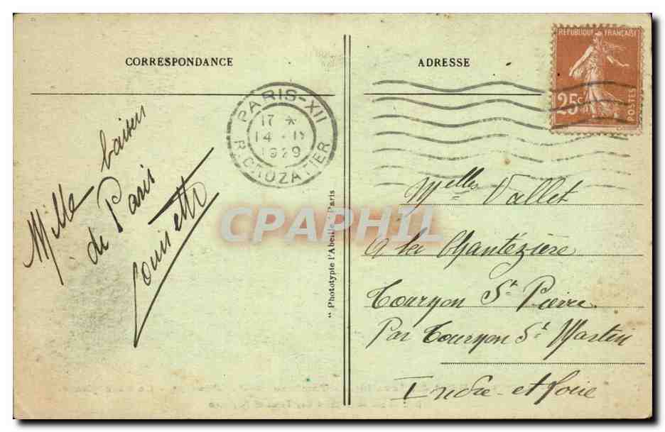 Paris CPA Hotel des Invalides Tombeau de Napoleon 1er — Rückseite