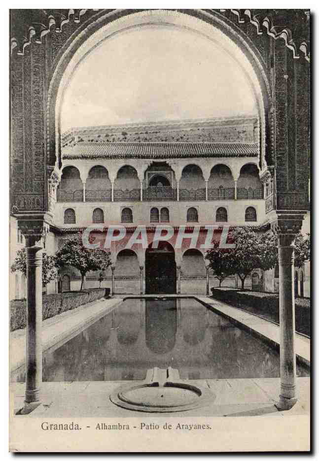 Espana Espagne Spain Granada CPA Alhambra Patio de Arayanes