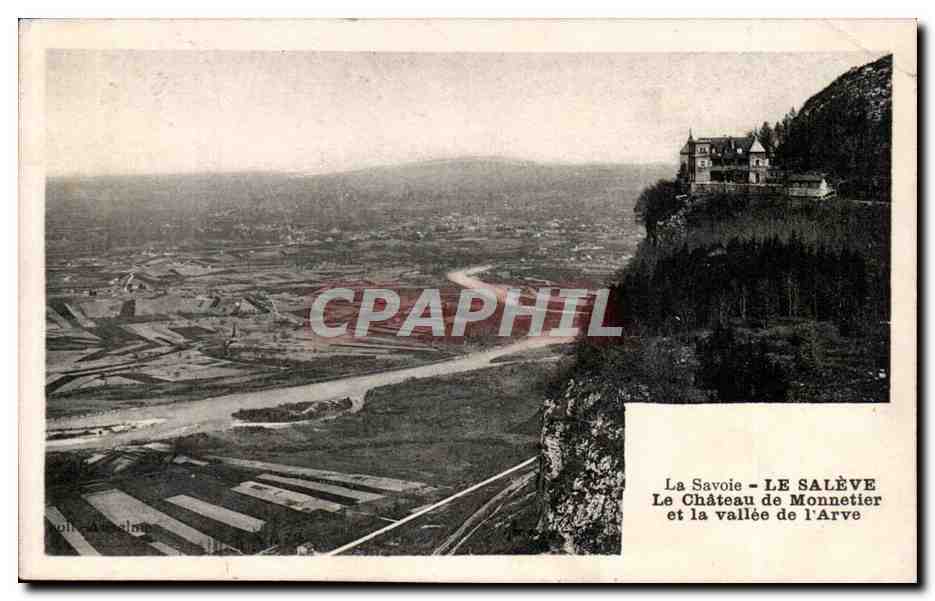 SAvoie CPA Le SAleve Le chateau de Monnetier et la vallee de l'Arve