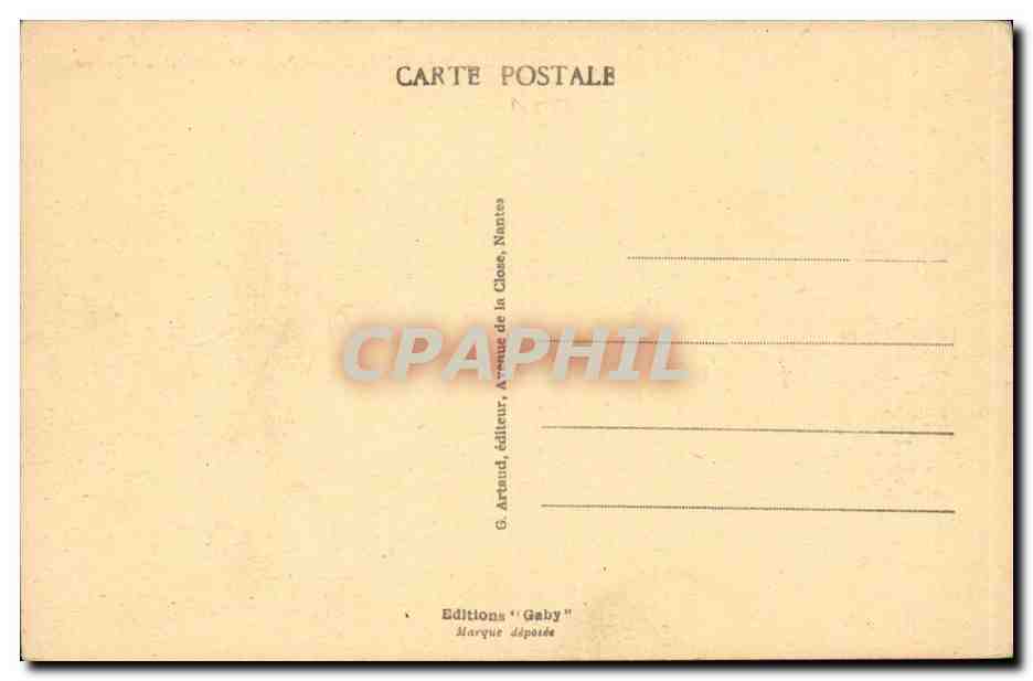 Laval CPA Le vieux pont et le chateau — Rückseite