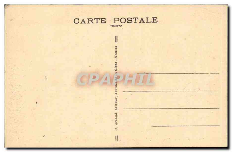Laval CPA L'interieur de l'eglise de Pritz — Rückseite
