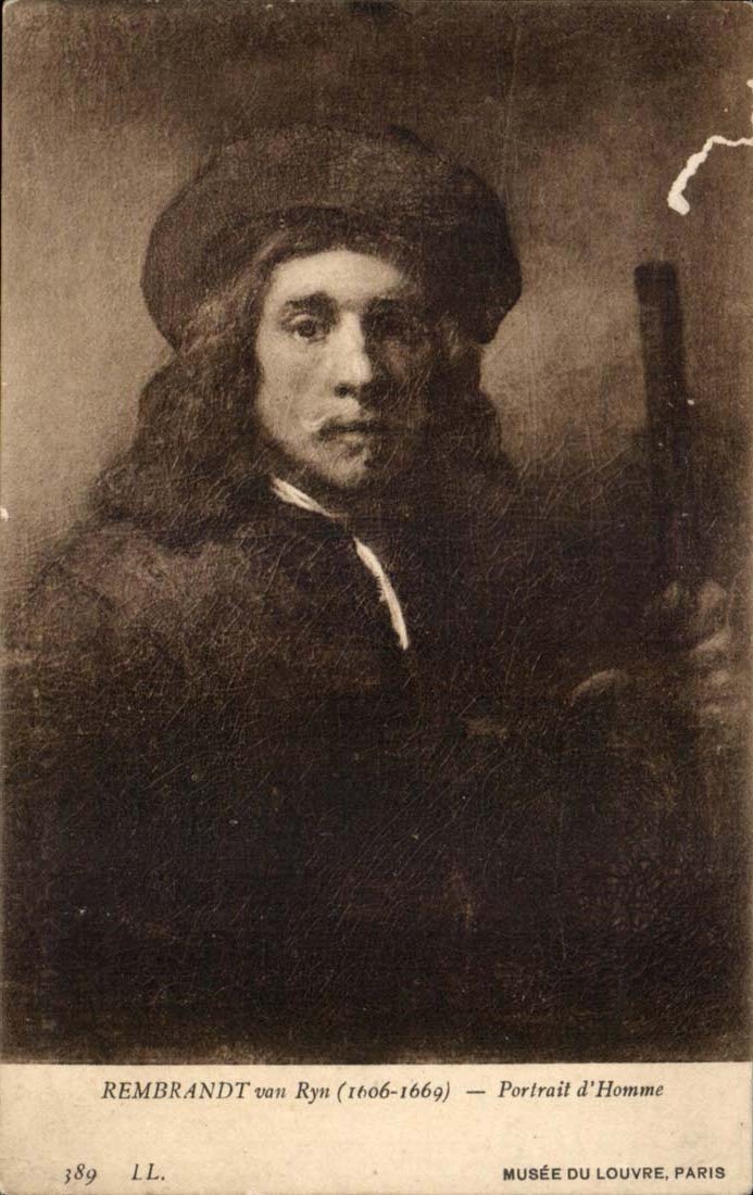 CPA Rembrandt van Ryn Portrait d'homme