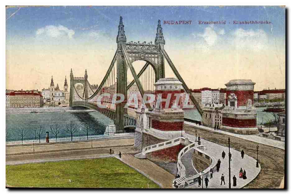 Hongrie Hungary Budapest CPA Elisabethbrucke