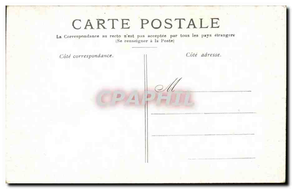 Paris CPA la place de la Bastille — Rückseite