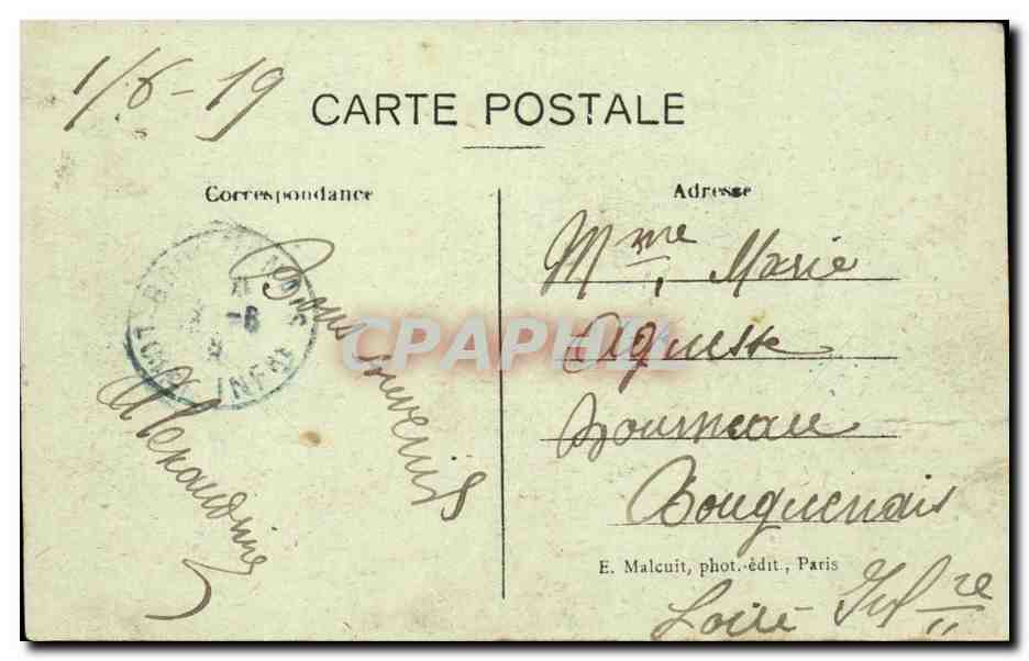 Paris CPA Bois de Boulogne Promenade autour du grand lac — Rückseite