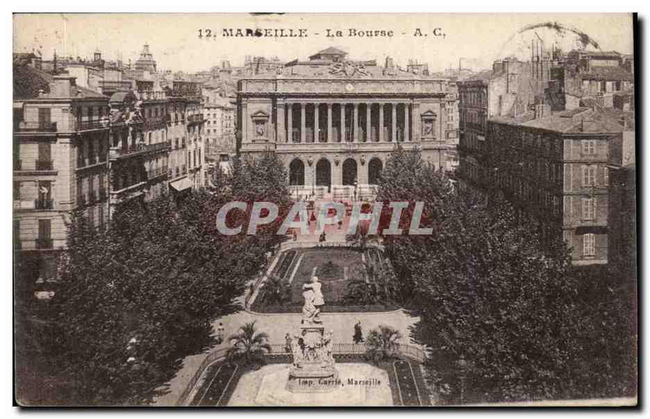 Marseille - La Bourse - CPA 