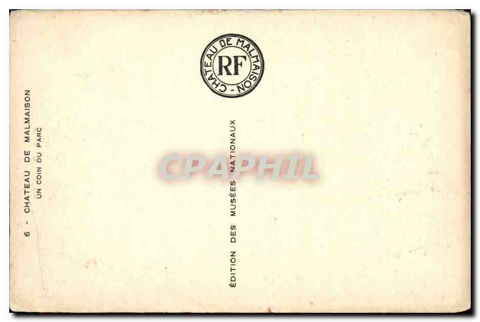 Chateau de Malmaison - CPA — Rückseite