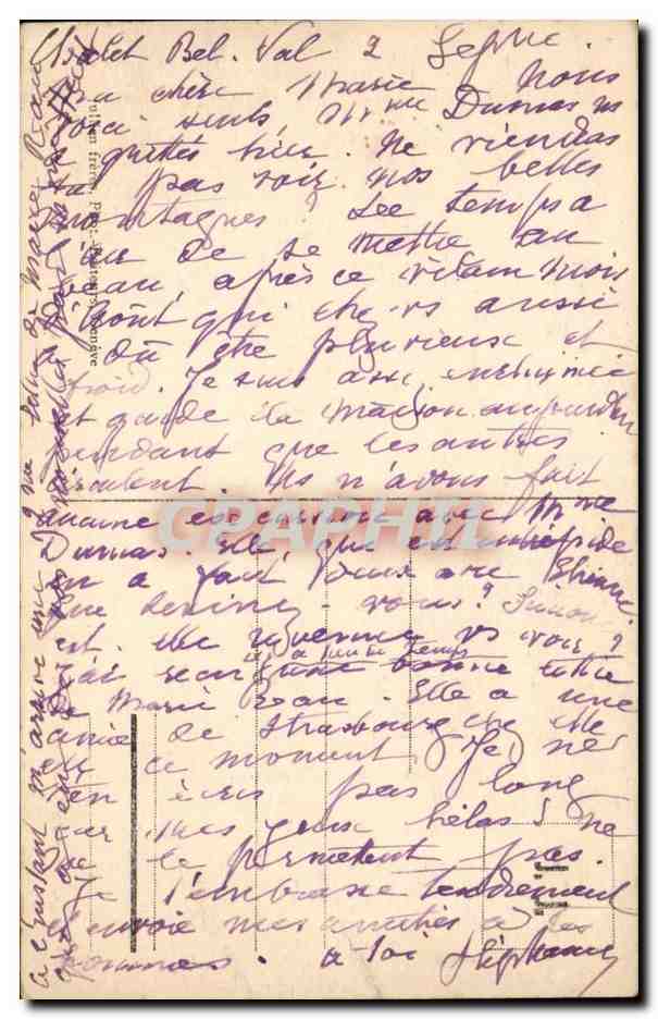 Sur les Sommets - Le Mont Blanc - Chevre - CPA — Rückseite