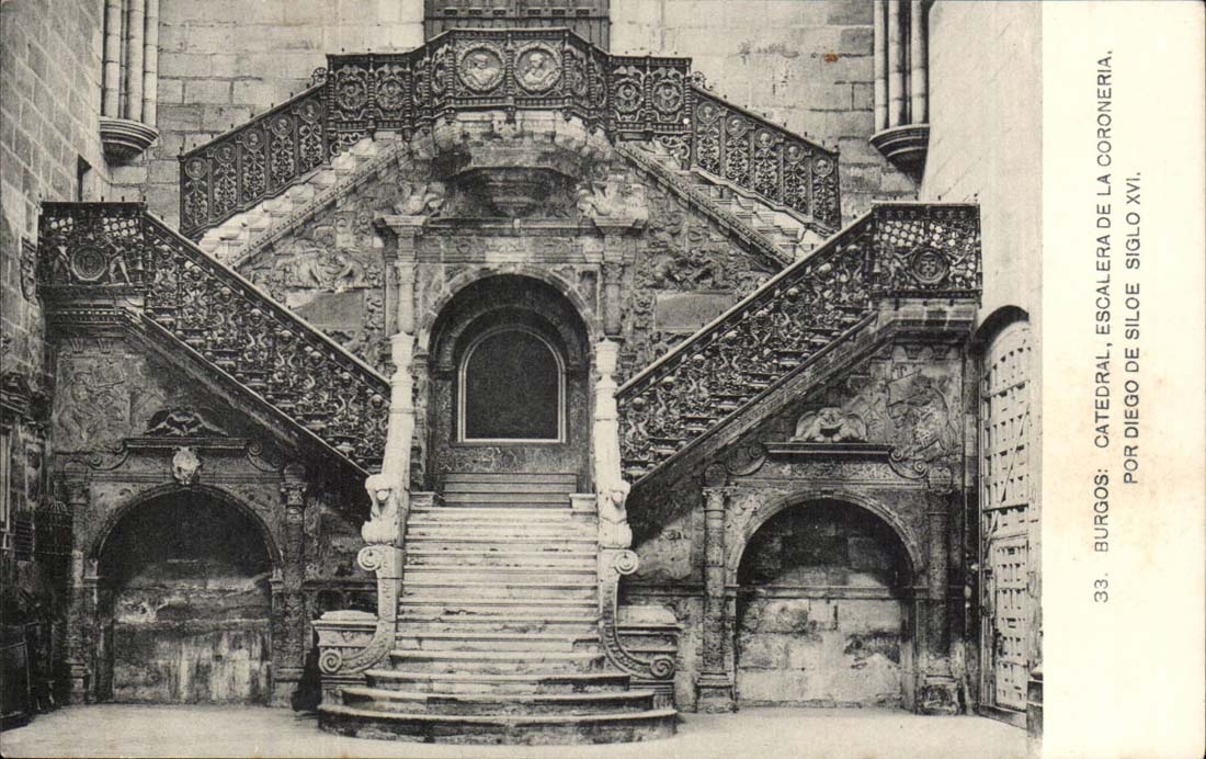 espagne - Spain - catedral Escalera de la Coroneria por Diego de Siloe Siglo XVI- CPA 
