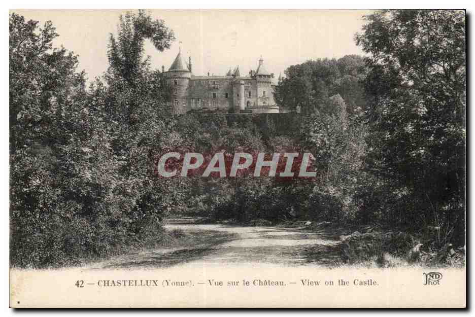 Yonne - Chastelux - Vue sur Chateau - CPA 