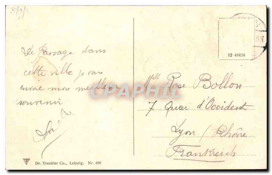 Koeln - Coeln - Cologne - Alemagne - Germany - Rheinpartie und Dombruecke - CPA  — Rückseite