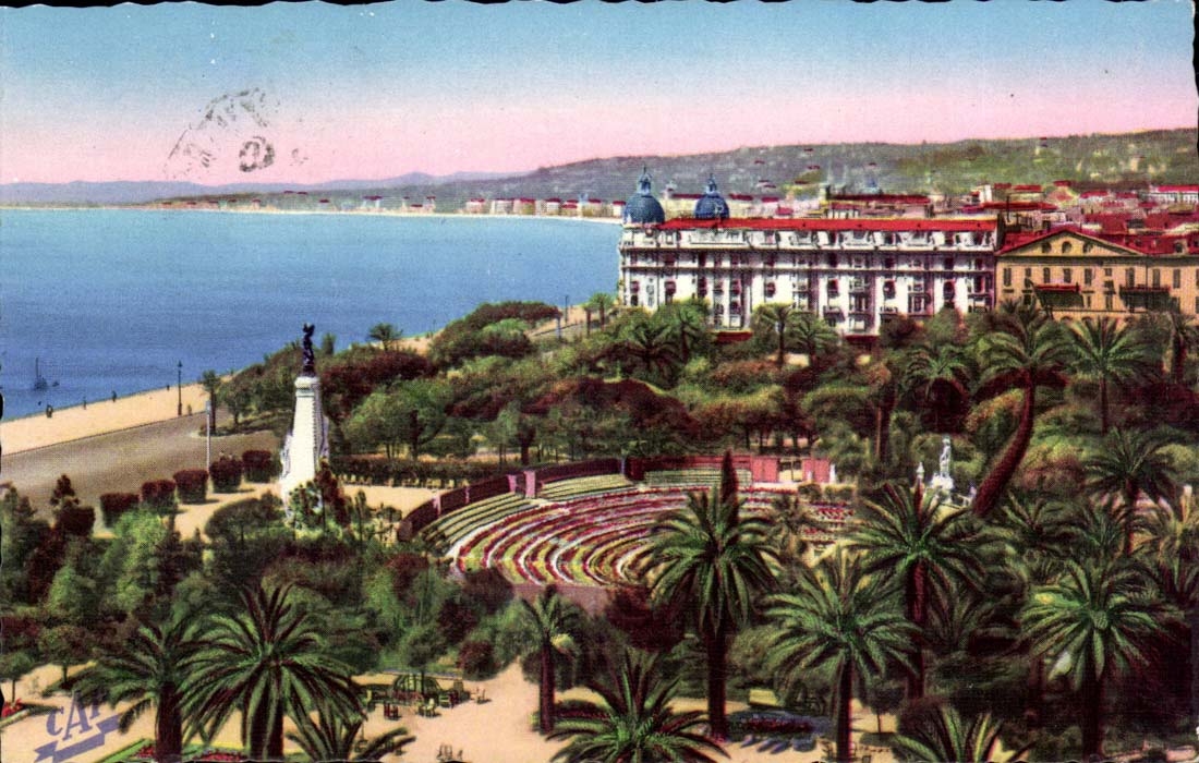 Nice - Le Jardin Albert et le THeatre en Verdure - CPA 