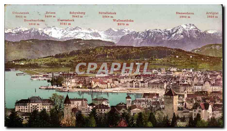 Suisse - Lucerne - Luzern und die Alpen - CPA 