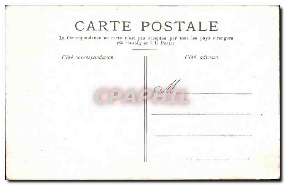 Paris - 8 - L'Opera - CPA  — Verso