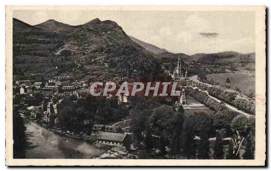 Lourdes - Vue Generale Le Gave Le Domaine de la Grotte - CPA 