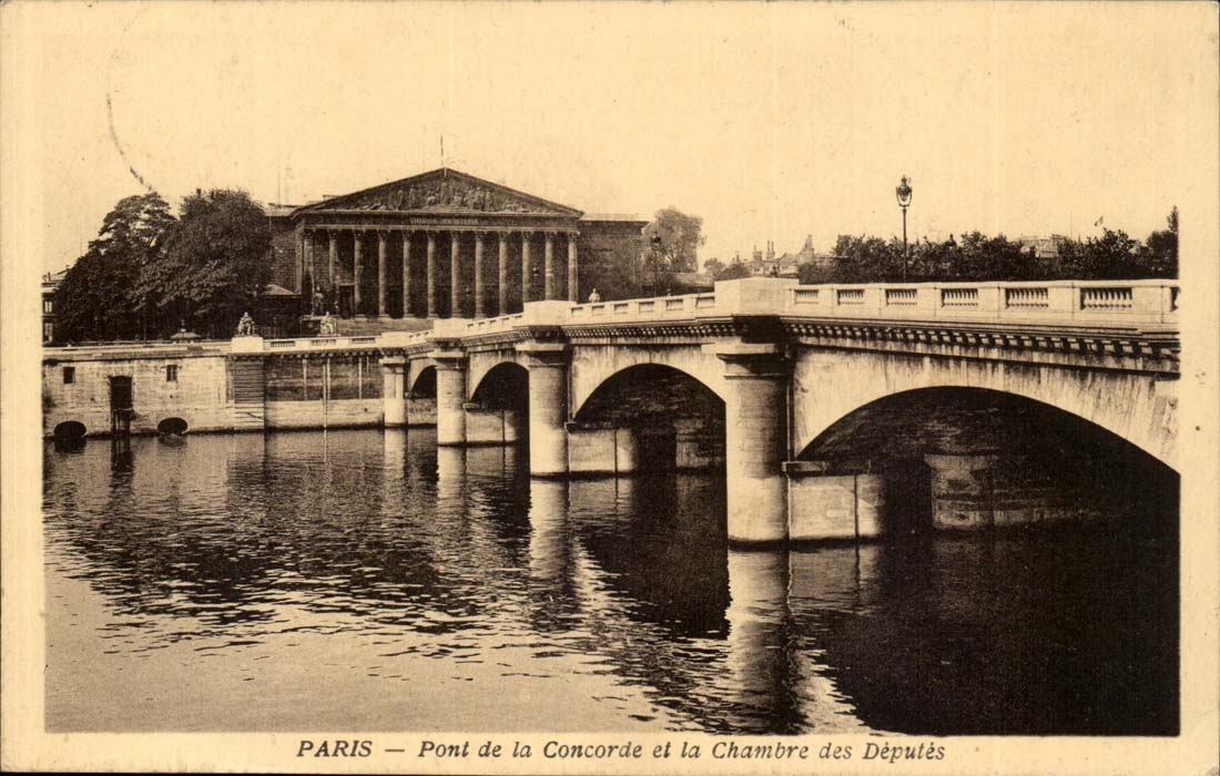 Paris - 8 - Pont de la Concorde et la Chambre des Deputes - CPA 