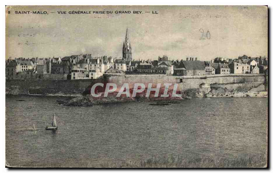Saint-Malo — Vue générale prise du Grand Bey — LL