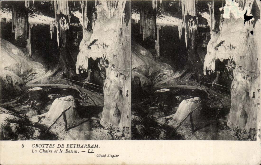 Grottes de Betharram - La Chaire et le Bassin- CPA 