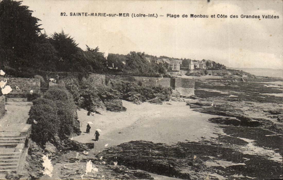 Sainte Marie sur Mer - Plage de Monbau et Cote des Grandes Vallees- CPA 
