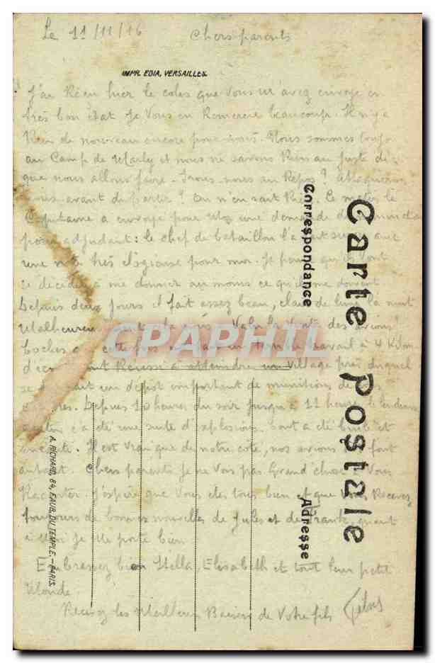 Dompierre Les Ruines du Village apres la bataille - militaria - La Grande Guerre 1914 1916 - CPA  — Back