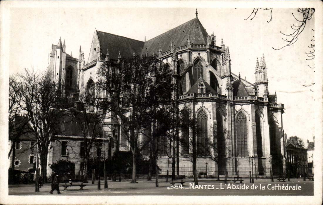 Nantes - L Abside de la Cathedrale - CPA 
