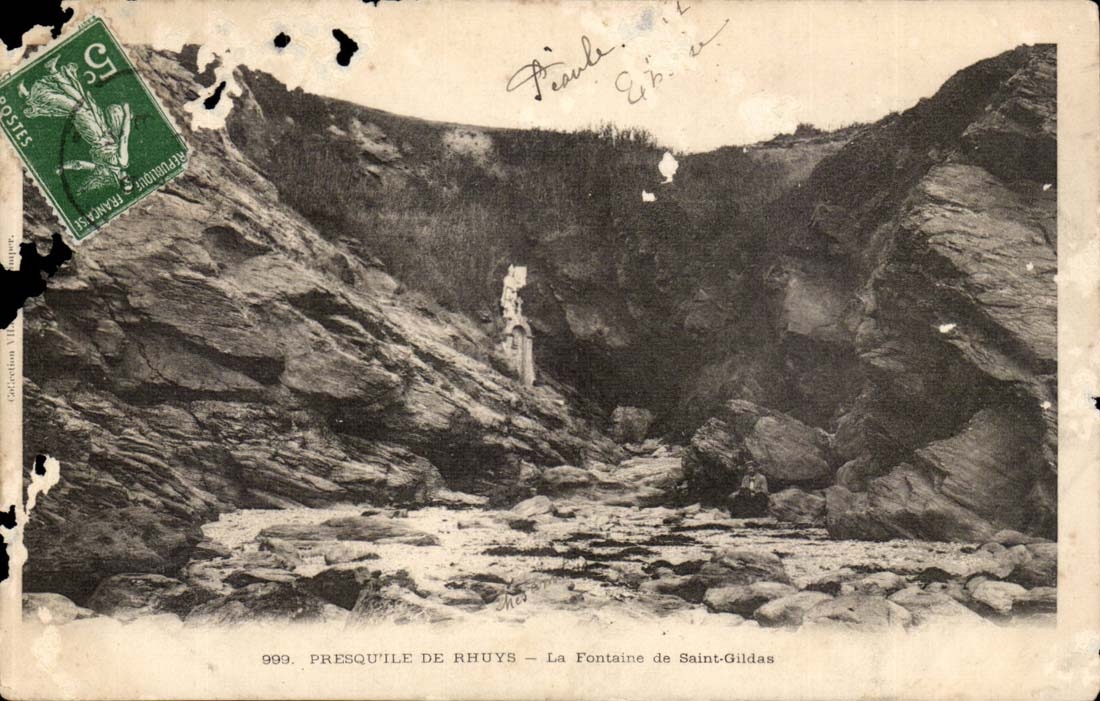 Presqu'île de Rhuys — La Fontaine de Saint-Gildas — Éditeur : Collection V.I.L. n° 999
