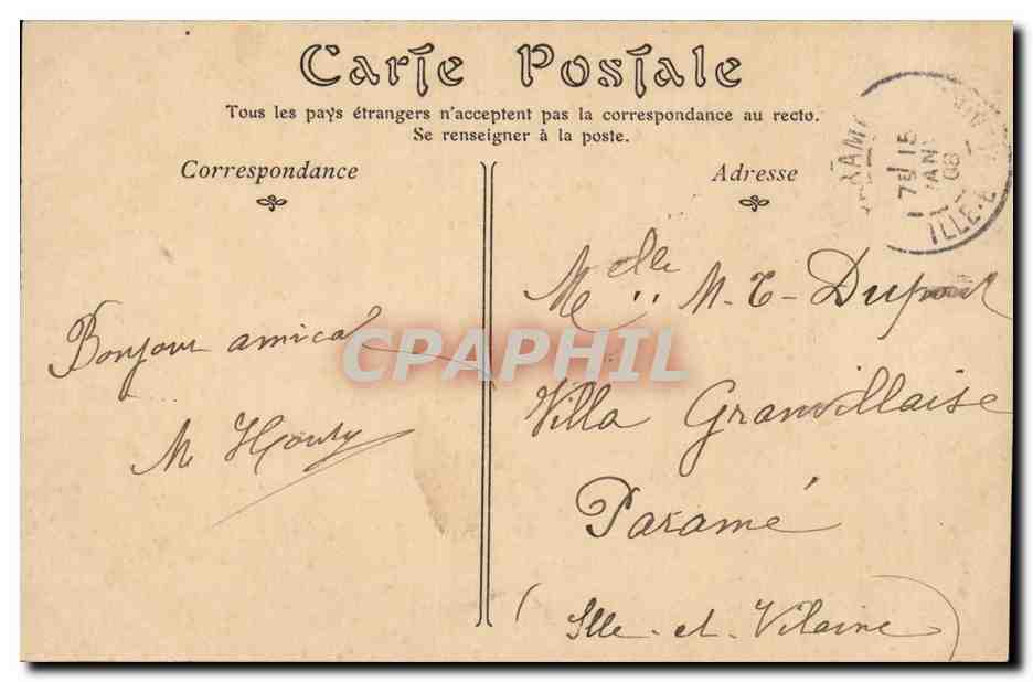Chateua D'Usse La Chapele Stales XVI siecle - CPA  — Rückseite