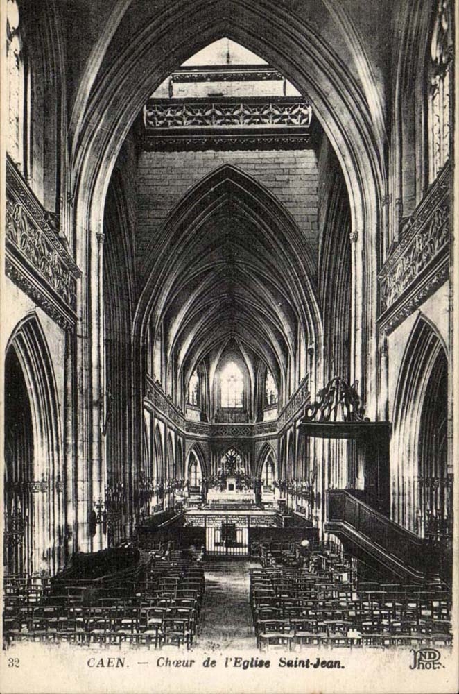 Caen - Choeur de l'Eglise Saint Jean- CPA 