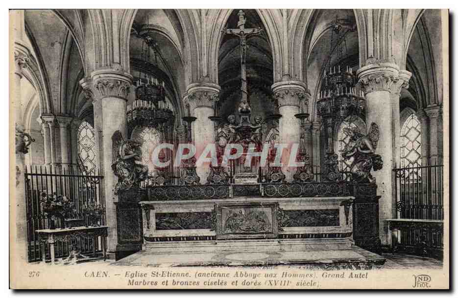 Caen - Eglise Saint Etienne Abbaye aux Hommes Grand Autel CPA 