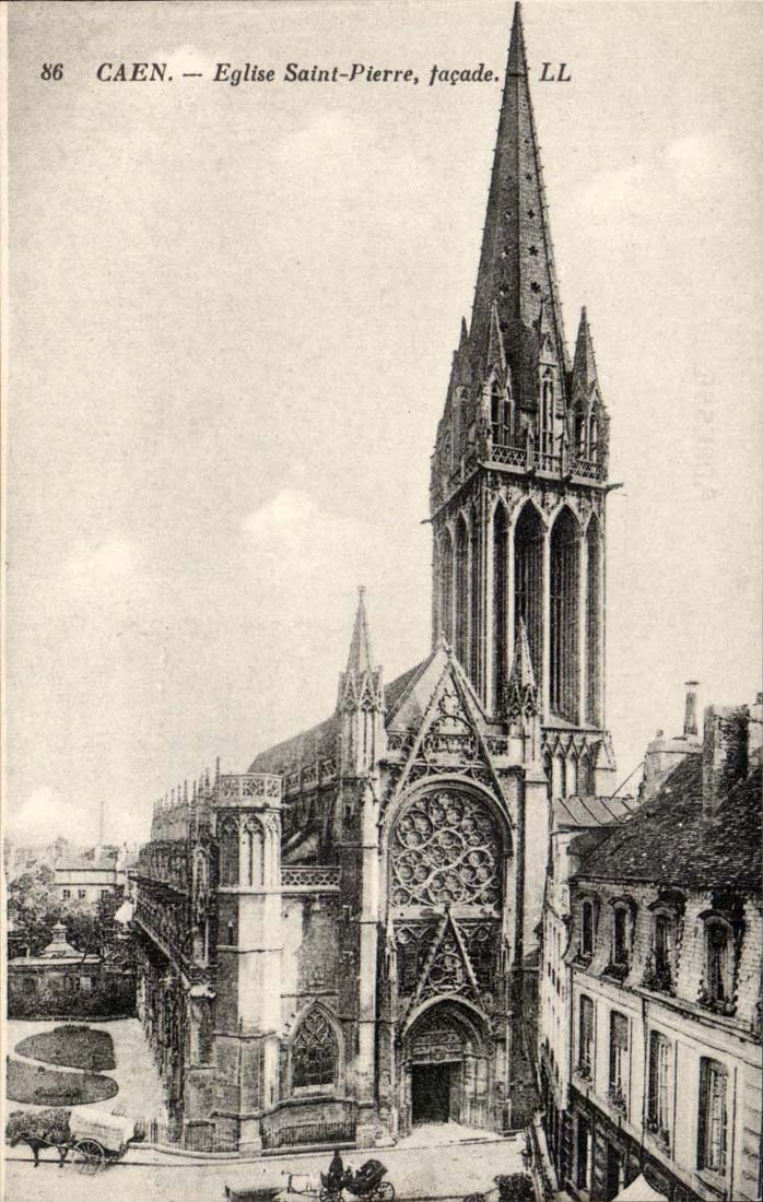 Caen — Église Saint-Pierre, façade — LL, n° 86
