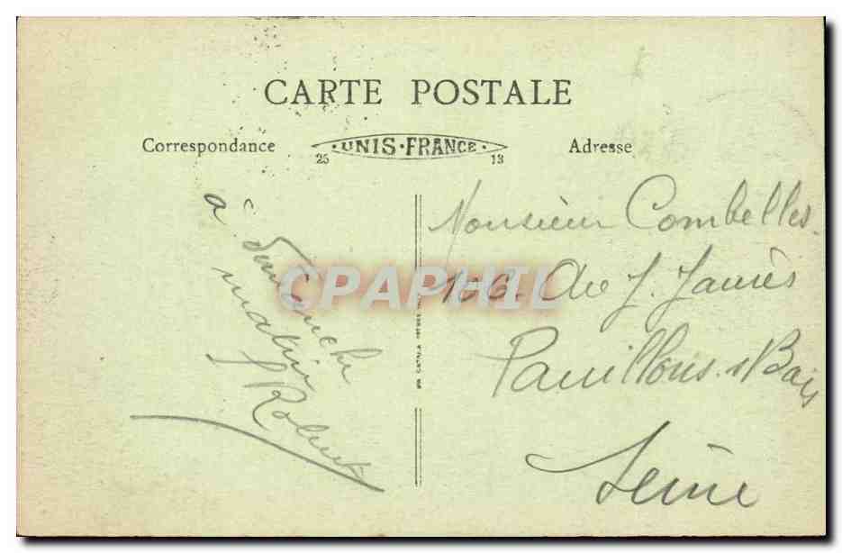 Strasbourg - Vue Generale - Les pont Couverts - CPA  — Rückseite