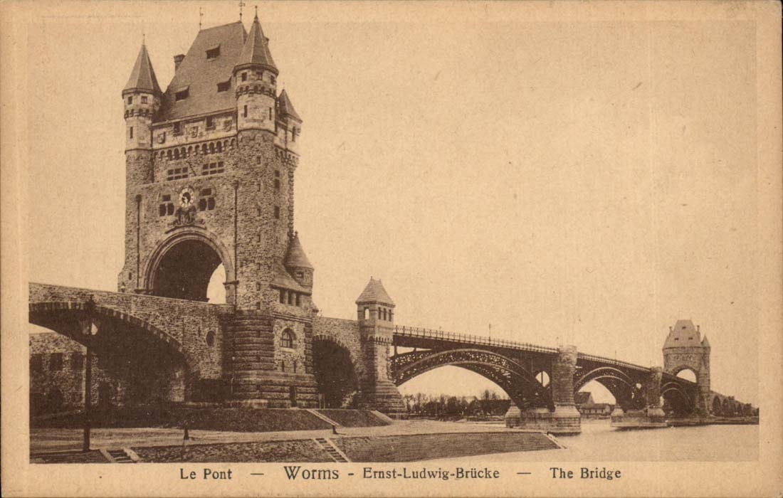 Worms - Germany Allemagne - Le Pont Ernst Ludwig Bruecke - CPA 