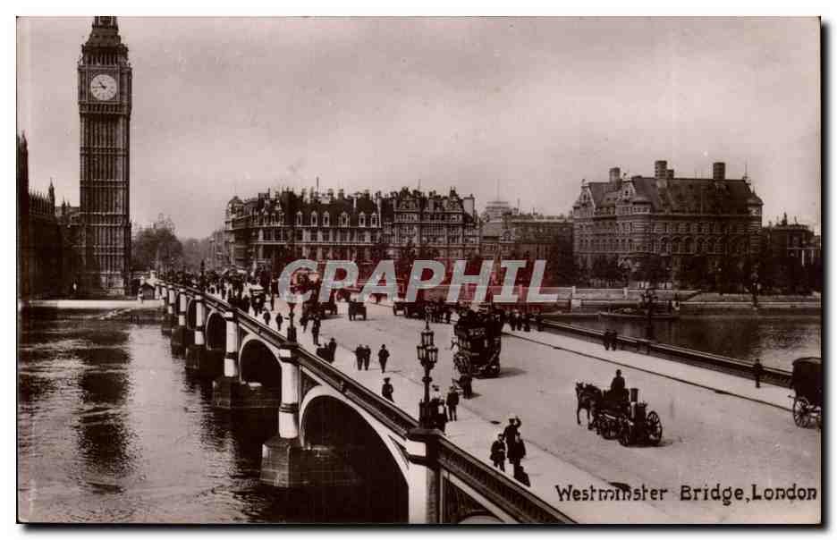 Westminster Bridge London - England CPA 