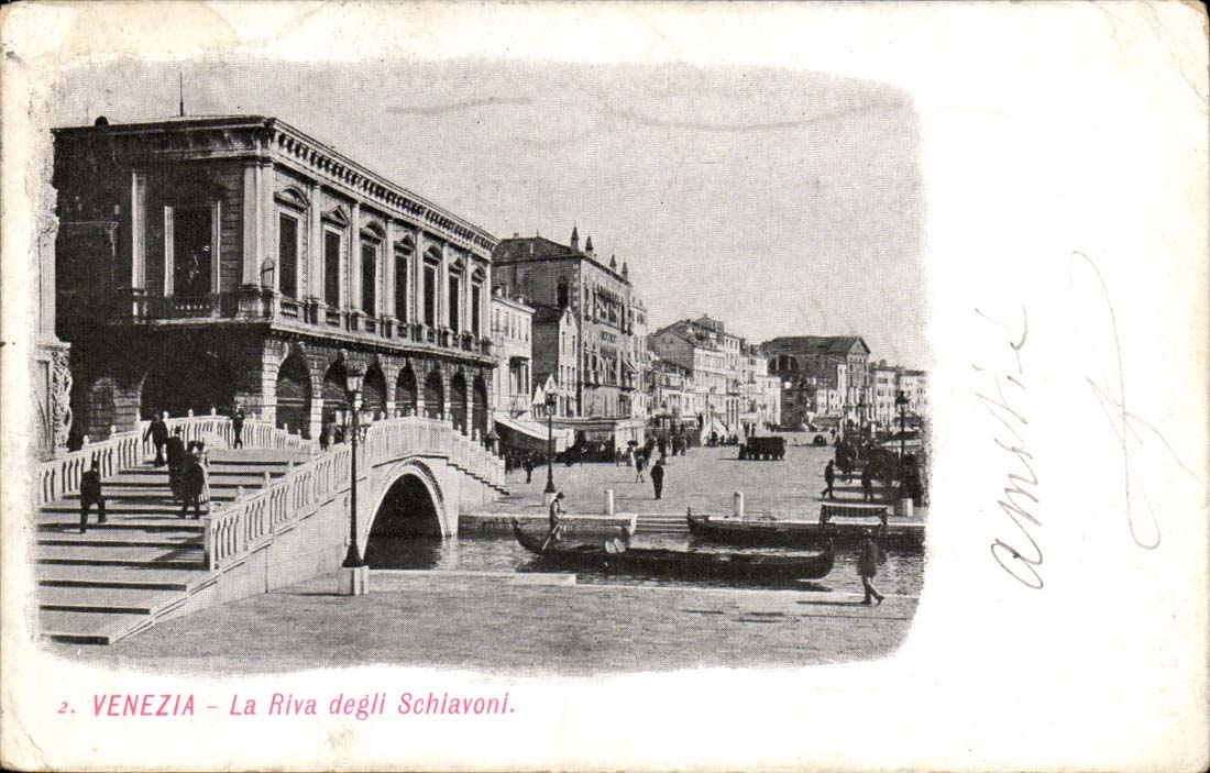 Venezia - Venice - la Riva degli Schlavoni CPA 