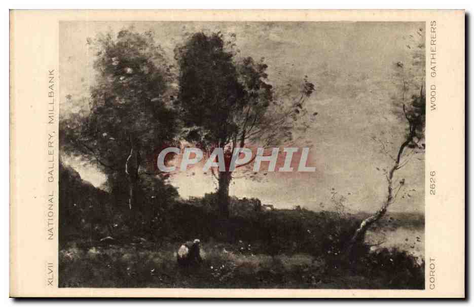 National Gallery Millbank - Wood Gatherers- CPA 