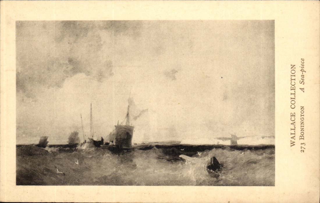 Vue maritime — tempête — Wallace Collection, Bonington, n° 273