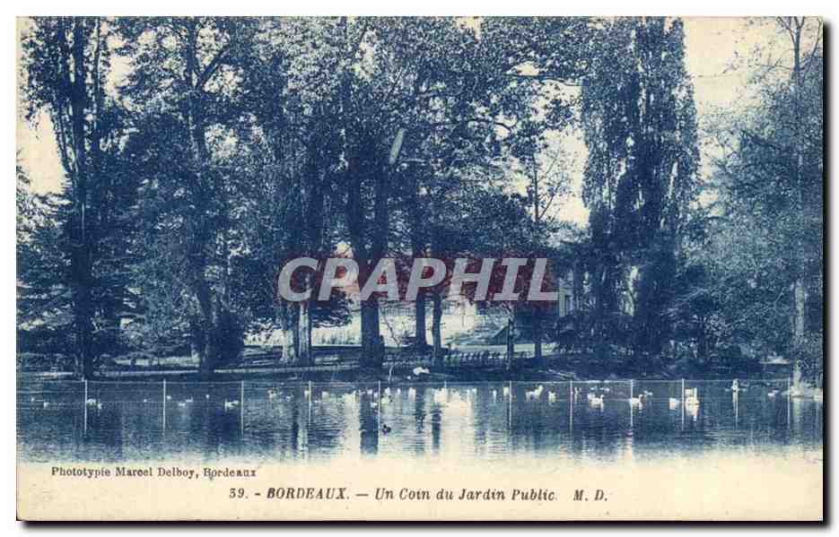 Bordeaux - Un Coin du Jardin Public - CPA 