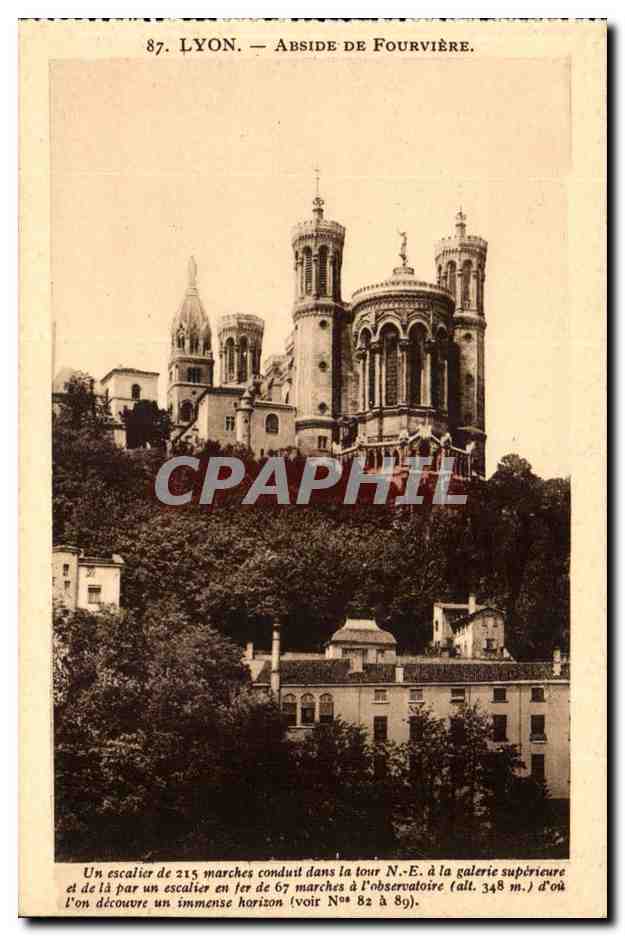 Lyon - Abside de Notre Dame de Fourviere - CPA 