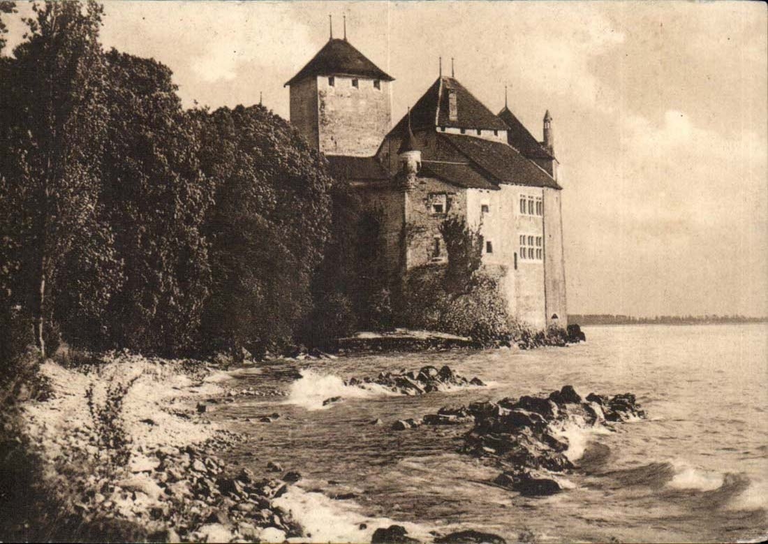 Chateau de Chilion - Suisse - Temps d'orage - CPA 