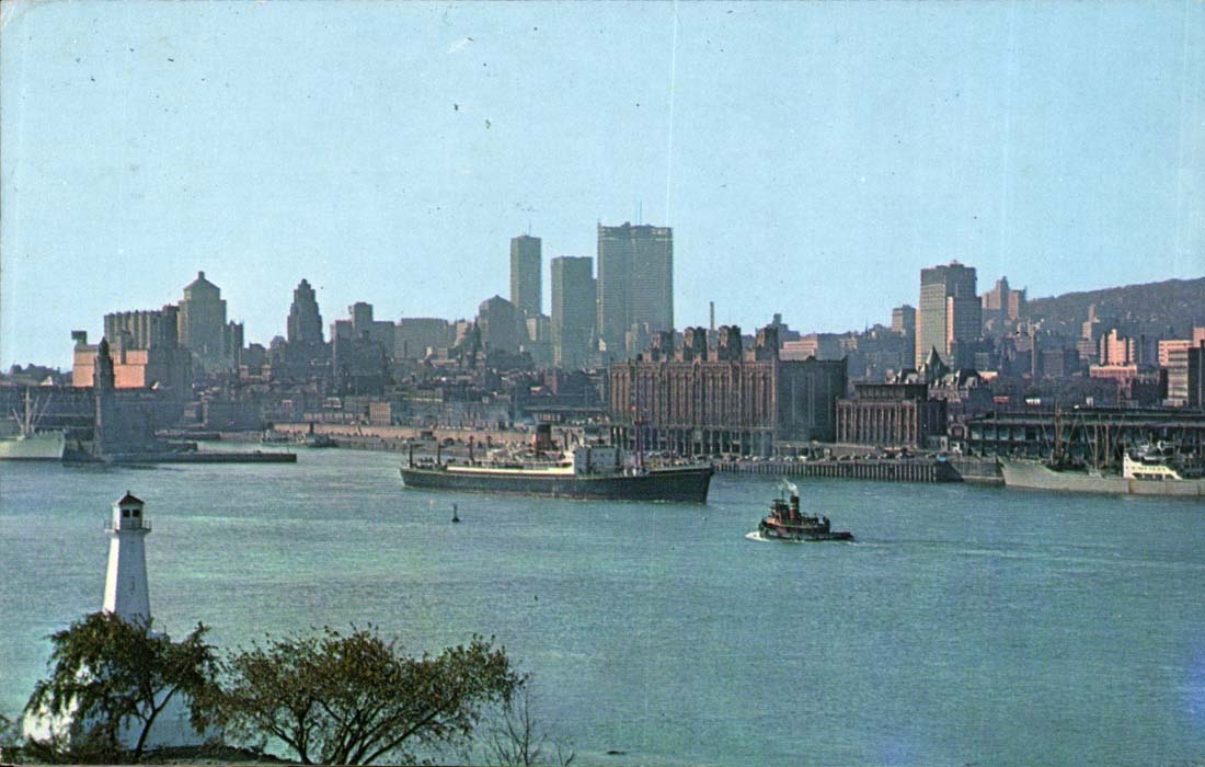 View of Harbour and skyline as seen from St Helens Island - CPA 