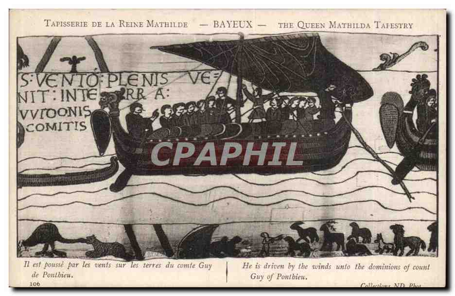 Tapisserie de la Reine Mathilde — Bayeux — Éditeur Frères Dein, n°106