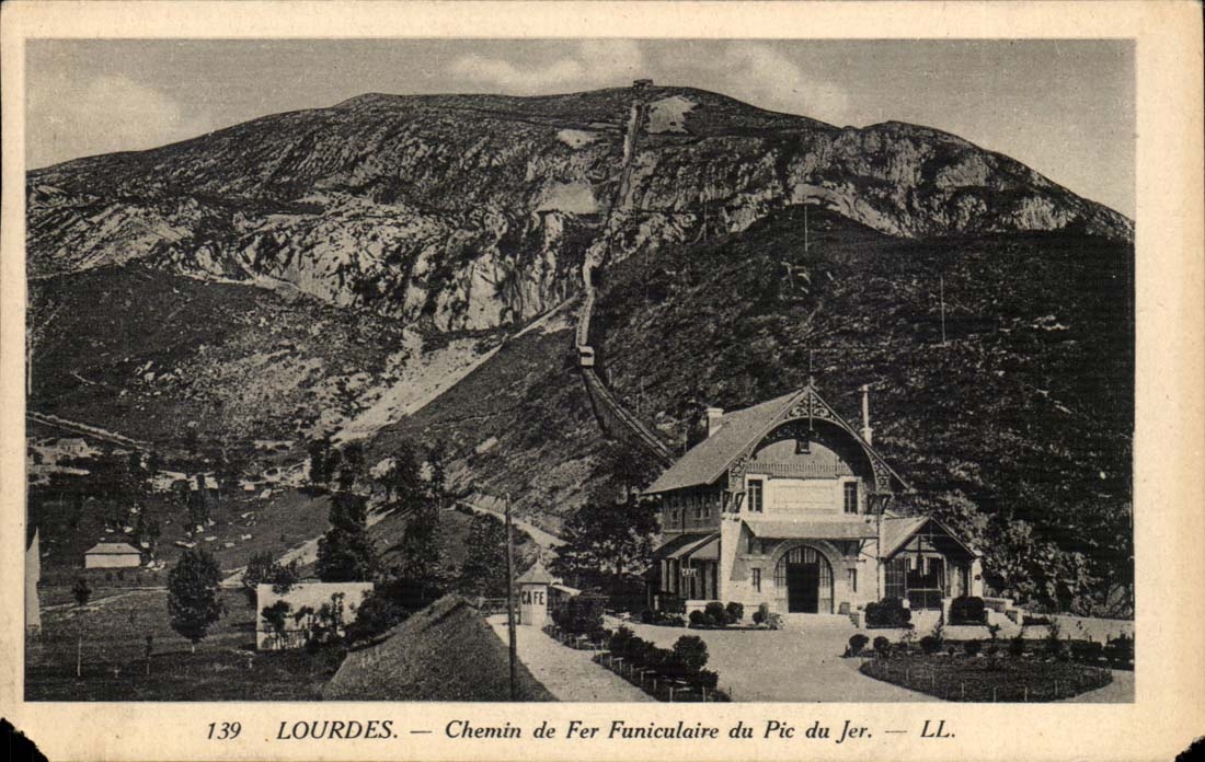 Lourdes - Chemin de Fer Funiculaire au Pic du Jer - CPA 