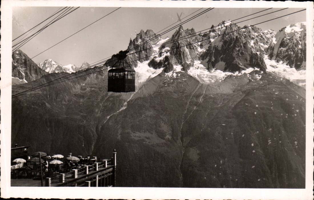 Charmonix - Mont Blanc - Teeferique du Brevent - CPA 