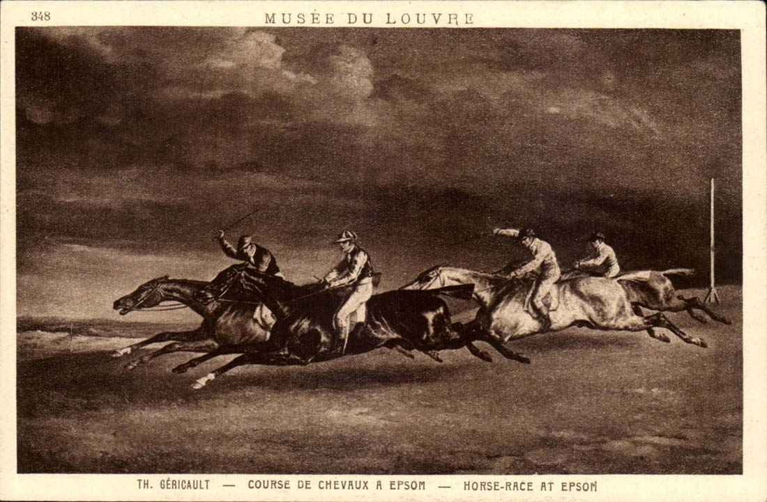 Course de chevaux à Epsom — Th. Géricault — Musée du Louvre