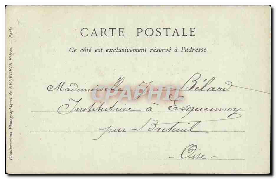 Madame Adélaïde, Duchesse de Bourgogne — Fils aîné du Grand Dauphin — Éditeur : Collections ND. Phot. — Achterkant