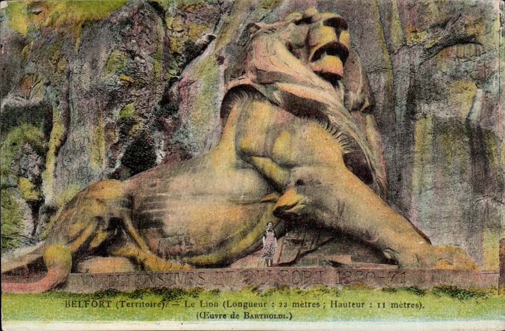Paris - 14 - Le Lion de Belfort - oeuvre de Bartholdi - CPA 