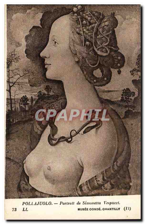 Chantilly - Musee Conde - Pollajuolo Portrait de Simonetta vespucci Chantily - - CPA 