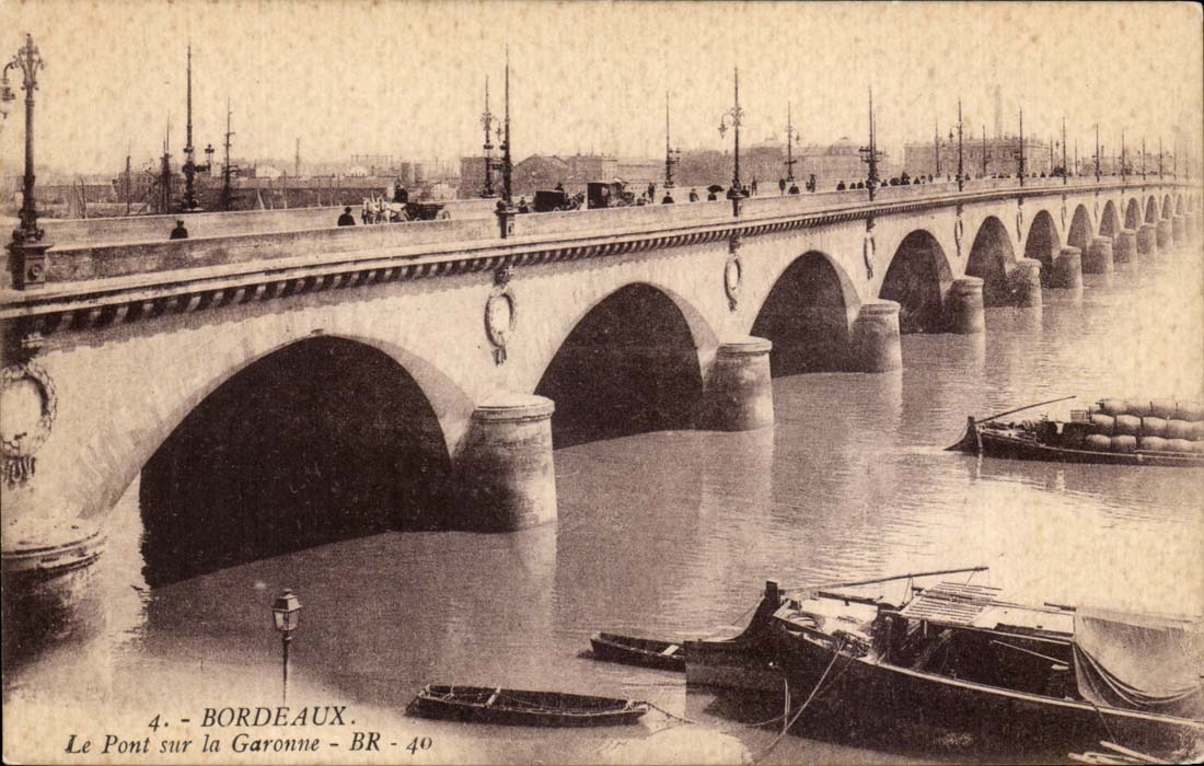Bordeaux - Le Pont sur La Garrone - CPA 